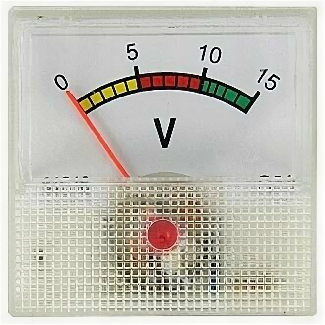 Щитовой прибор Вольтметр 15В (40х40) / RUICHI