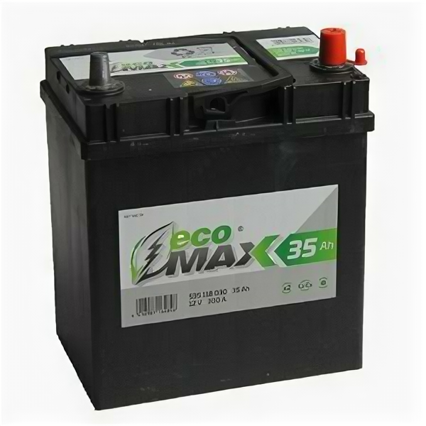 Аккумулятор EcoMax Asia 35 Ач 300А обратная полярность (B19L)