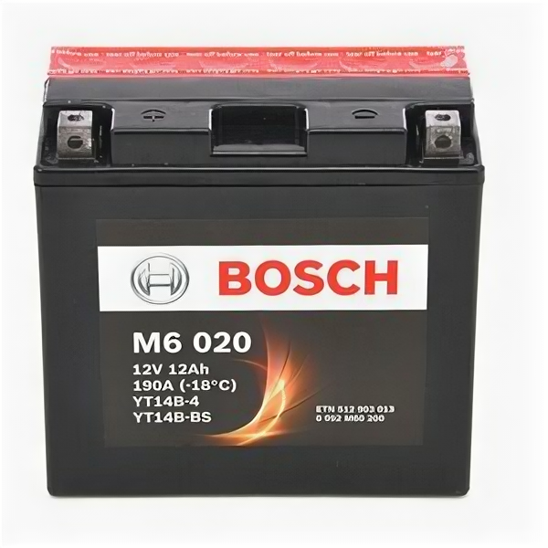 Аккумулятор мото Bosch M6 020 (YT14B-BS) AGM 0 092 M60 200