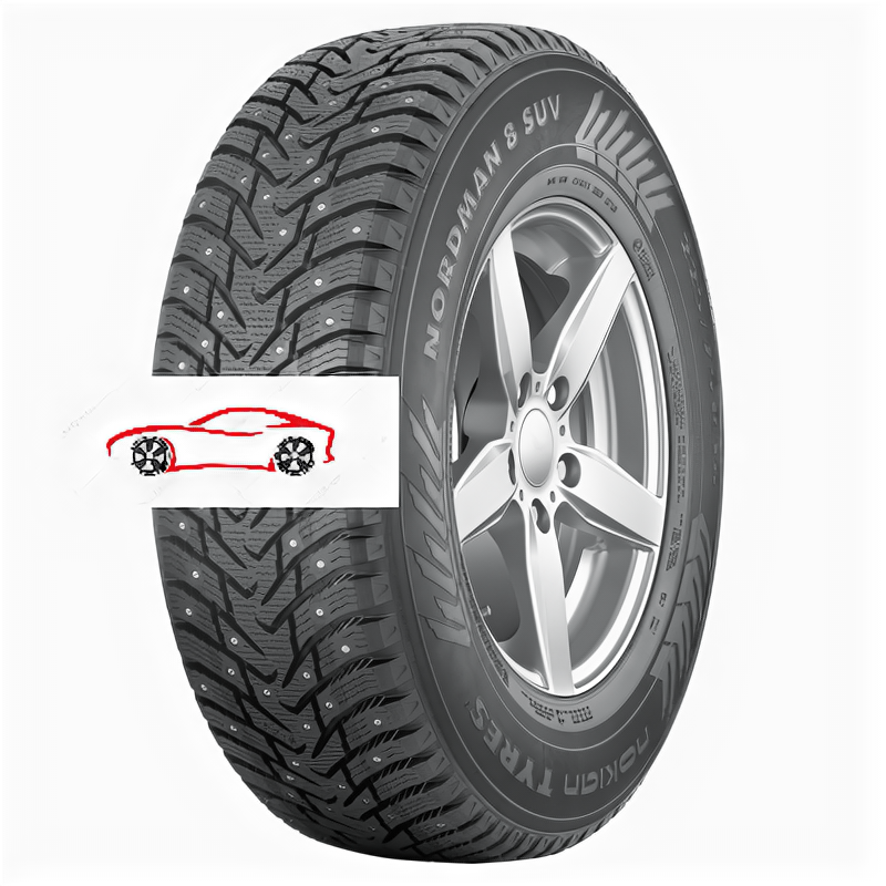 Зимние шипованные шины Nokian Tyres Nordman 8 SUV 225/60 R18 104T