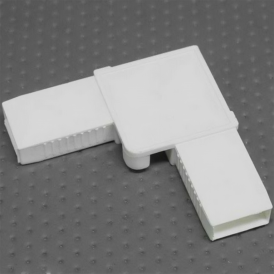 фото Уголок для москитной сетки 4 шт под профиль 0,8-0,9 мм цельнолитный АБС белый