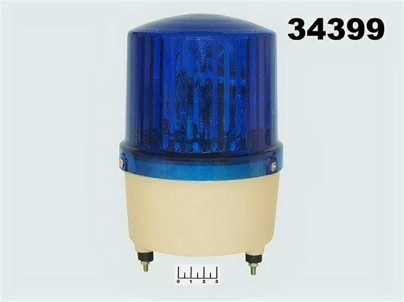 Маяк 220V синий механическое крепление LTE-1121