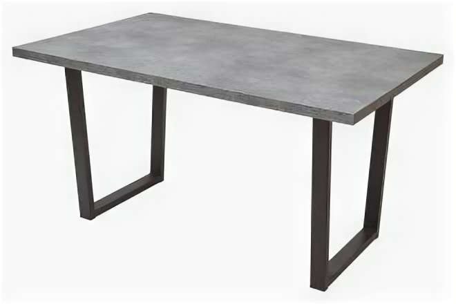 Стол обеденный для кухни LOFT Прямоугольный Раскладной ЛДСП Серый