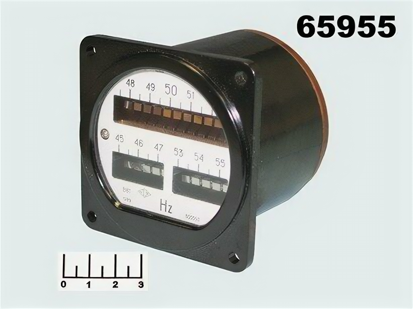 Измерительная головка частотомер 45-55Гц 220V 80*80мм В81