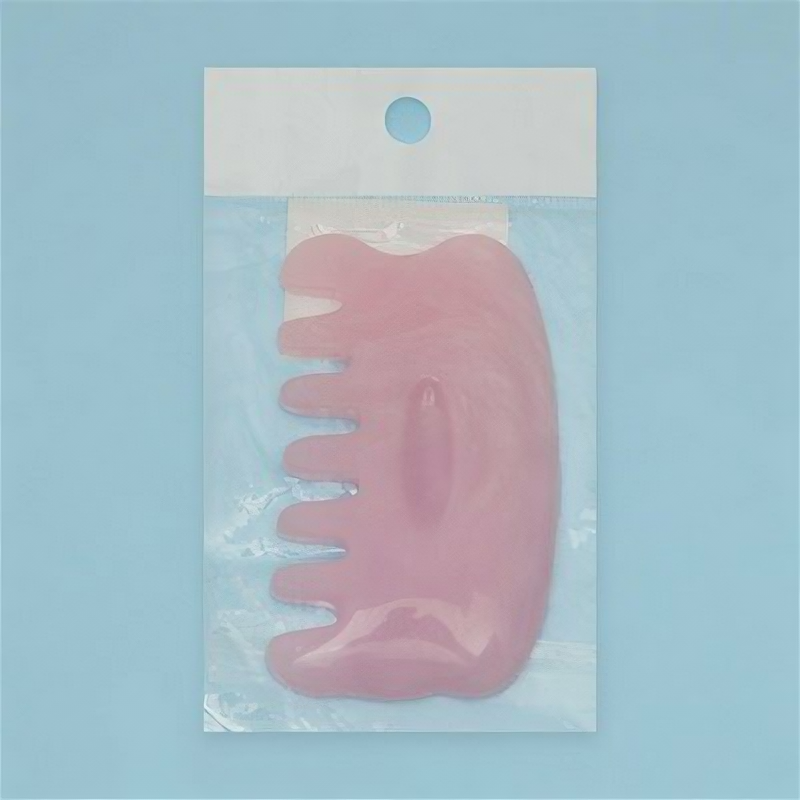 Массажёр Гуаша «Гребешок», 8.5 × 5 см, цвет розовый - фотография № 4