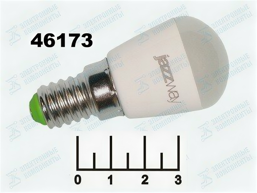 фото Лампа светодиодная 220V 2W E14 4000K белый для холодильника матовая Jazzway