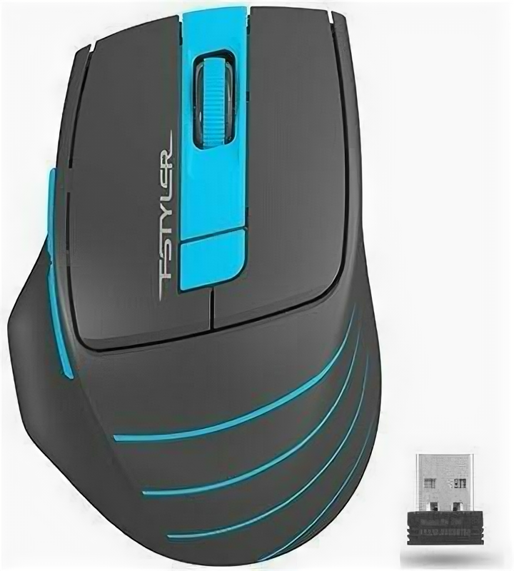 Мышь беспроводная A4TECH FG30 BLUE серый синий USB