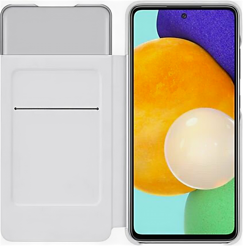 Чехол (флип-кейс) Samsung для Samsung Galaxy A52 Smart S View Wallet Cover белый (EF-EA525PWEGRU)