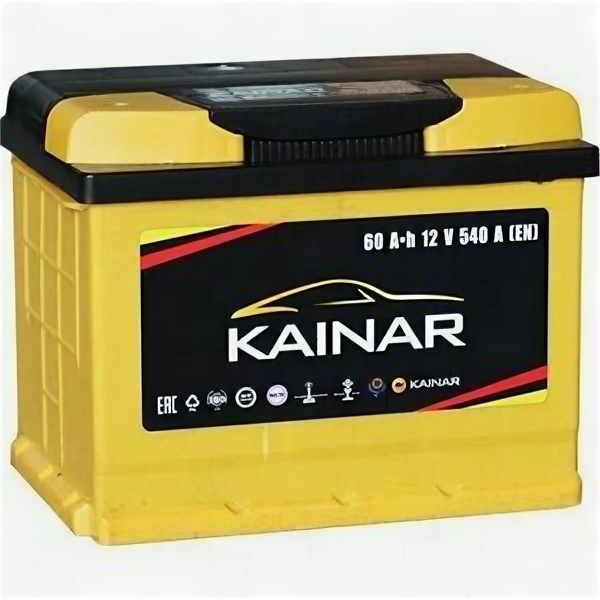 Аккумулятор KAINAR 60 Ач 550А прямая полярность