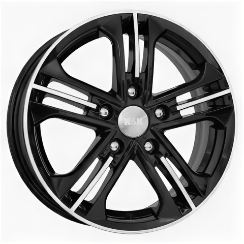 Колесные диски K&K Trinity 6x15 5x100 ET38 D57.1 Алмаз черный