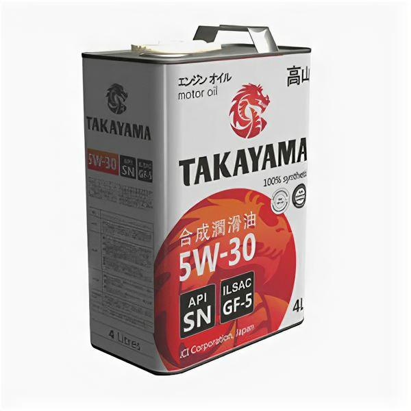 Масло моторное Takayama Motor Oil 5W-30 SN 4л синтетика