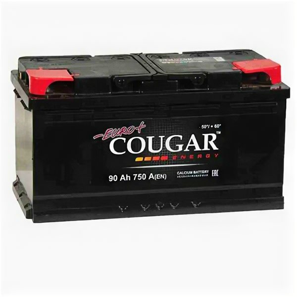 Аккумулятор COUGAR Energy 90 Ач 750А прямая полярность