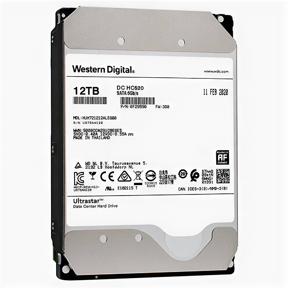 Жесткий диск HGST 12Tb 7200 SATAIII 3,5", HUH721212ALE600