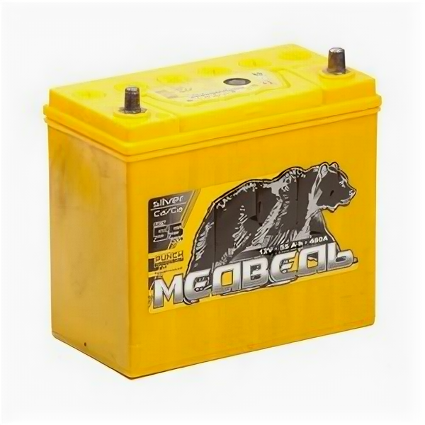 Аккумулятор Тюменский Медведь 65B24L 55 Ач 480А обр. пол.