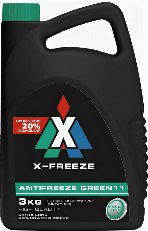 Антифриз X-Freeze Green канистра 3кг