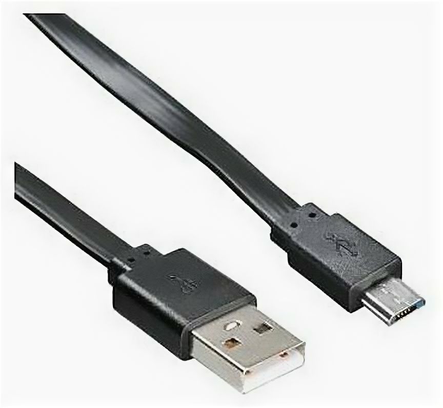 Кабель Buro USB - microUSB (BHP MICROUSB 1M FLAT) 1 м, черный