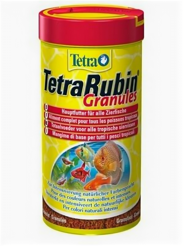 Tetra Rubin Granules Корм для усиления естественной окраски рыб 15 гр