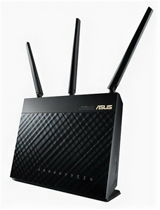 Wi-Fi роутер Asus RT-AC68U AC1900 802.11ac Wi-Fi 5 черный