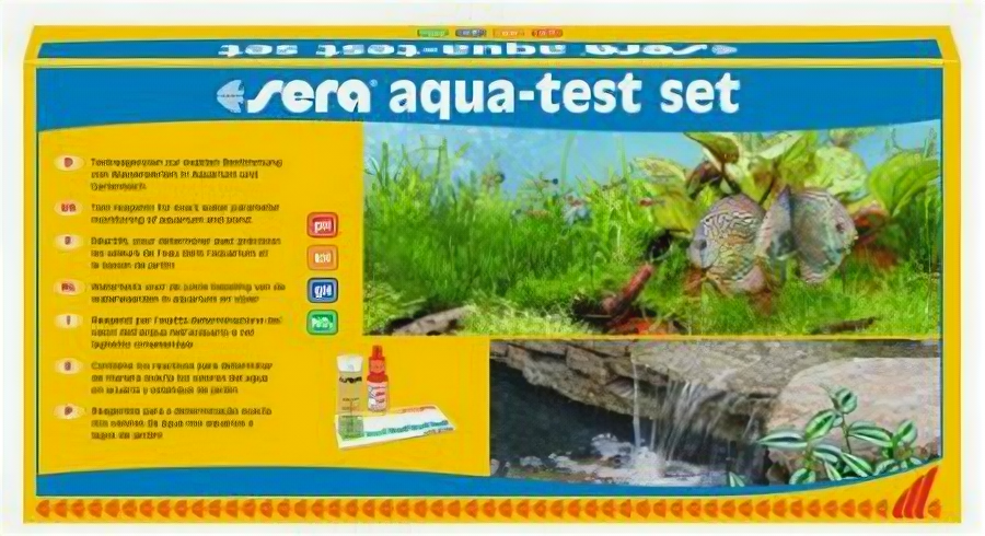 Sera Набор тестов Sera AQUA-TEST-SET рН, GH, KH, NO2 для аквариумной воды