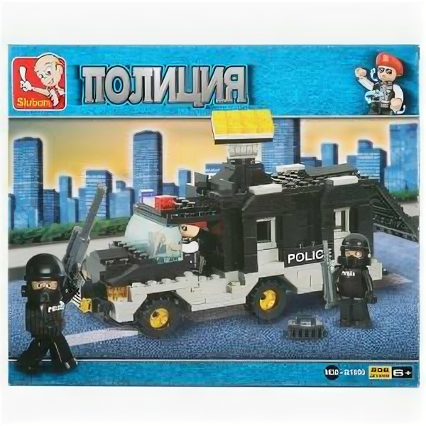 Игрушки Город мастеров Конструктор пласт. "военная полиция" с фигурками, 206дет.
