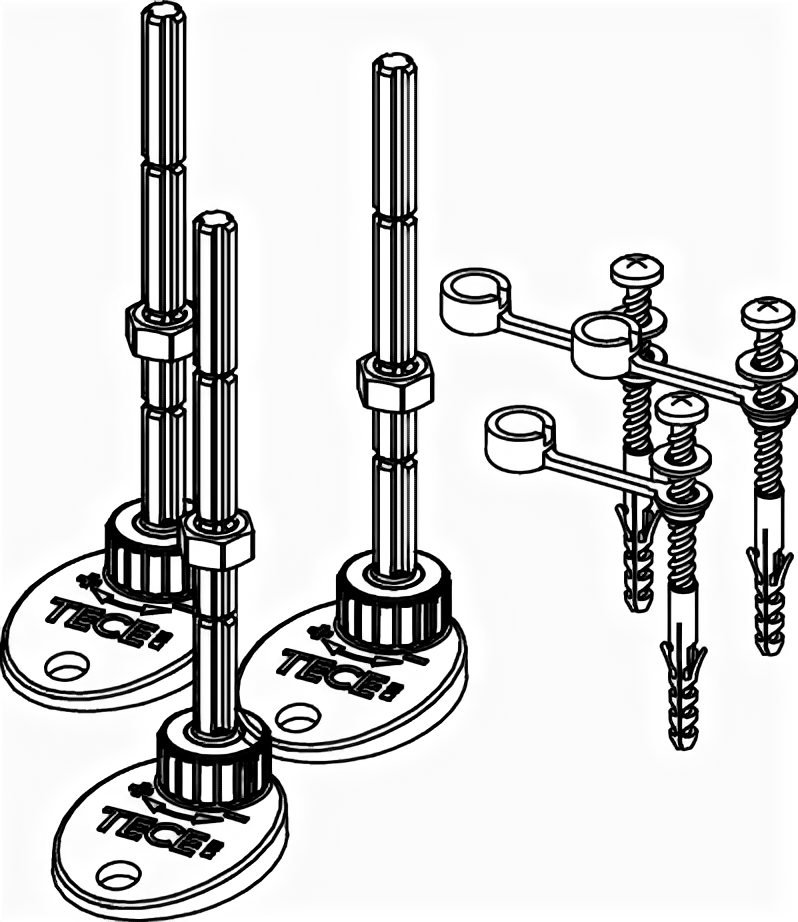 Комплект опор TECEdrainprofile (комплект из 3 шт)
