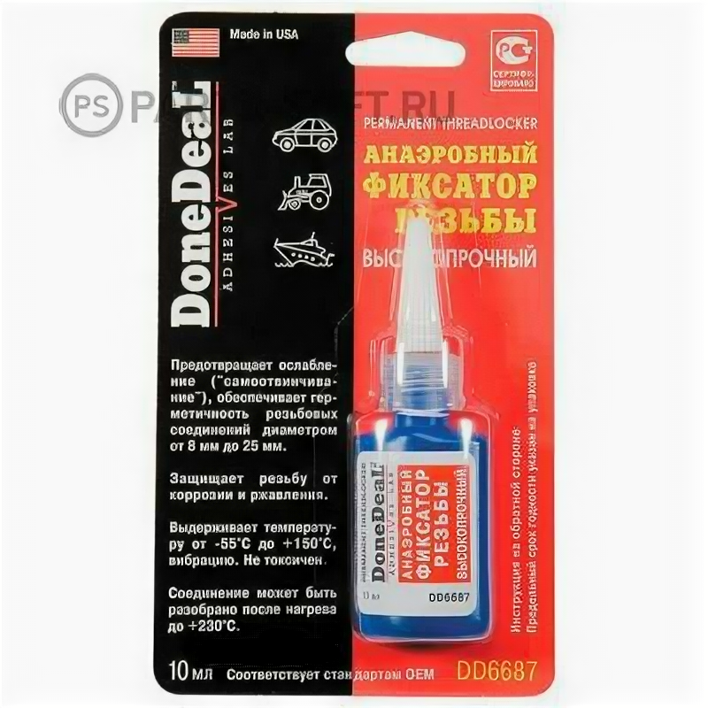 DONEDEAL DD6687 DD6687_анаэробный фиксатор резьбы!(10g) высокопрочный\