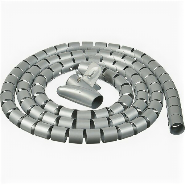 Кабельный органайзер Buro BHP CG252S Spiral Hose 25x2000mm Silver