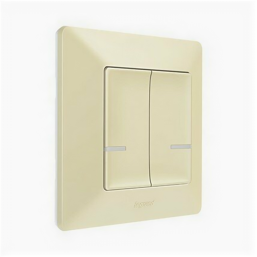 Умный беспроводной выключатель двухклавишный Legrand Valena Life with NETATMO 752287 Слоновая кость