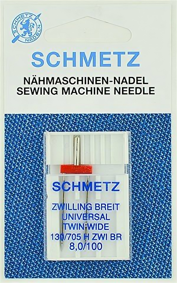 SCHMETZ Иглы стандартные двойные №100/8.0