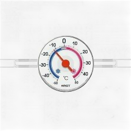 Термометр оконный биметаллический на липучках RST 02097
