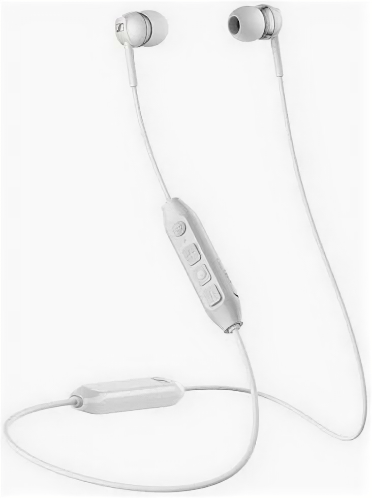 Наушники с микрофоном SENNHEISER CX 350BT, Bluetooth, вкладыши, белый [508383]