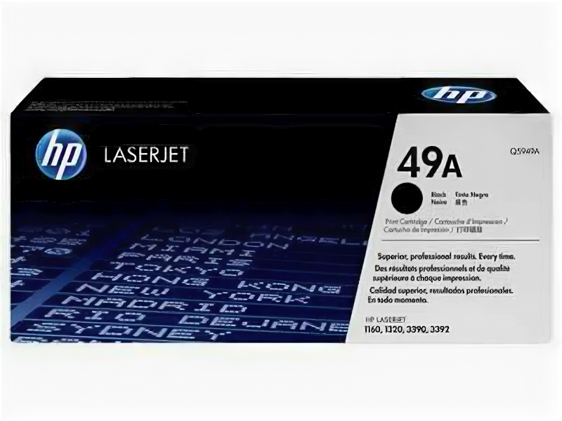 Картридж HP Q5949A №49A для HP LJ 1160/ 1320/ 3390/ 3392 Black (2500 стр.)