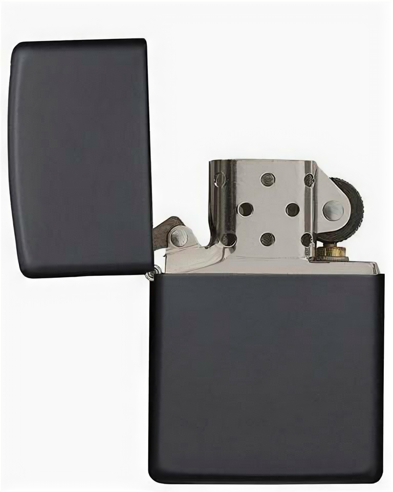 Зажигалка с покрытием Black Matte Zippo арт. 218 - фотография № 3