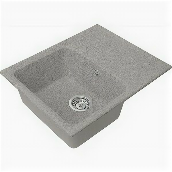 мойка кухонная мраморная greenstone 60x50 grs-17k-309 темно-серый - фото №1