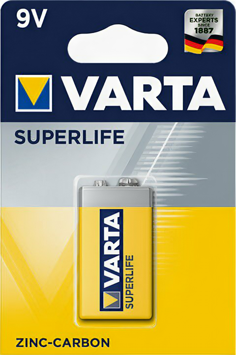 БАТ СОЛ VARTA SUPERLIFE 9V 1ШТ