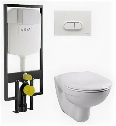 Комплект унитаз Vitra Normus 9773B003-7201 с инсталляцией