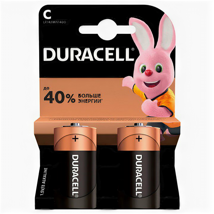 БАТ. DURACELL C BASIC 2ШТ