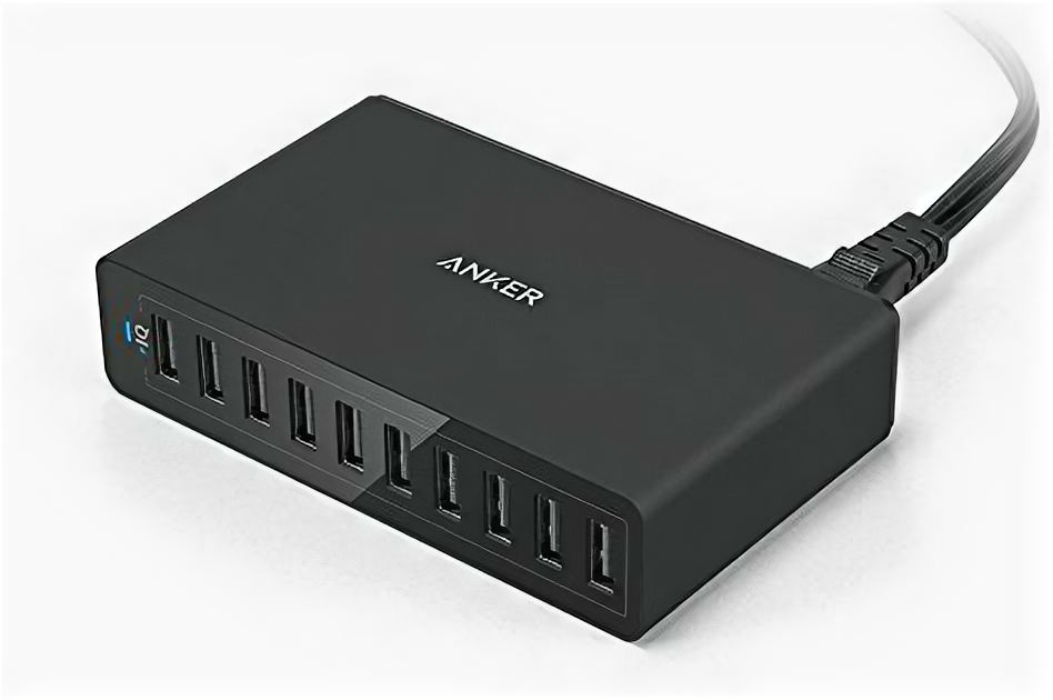 Сетевое зарядное устройство Anker PowerPort 10 60W A2133L11 (Black)