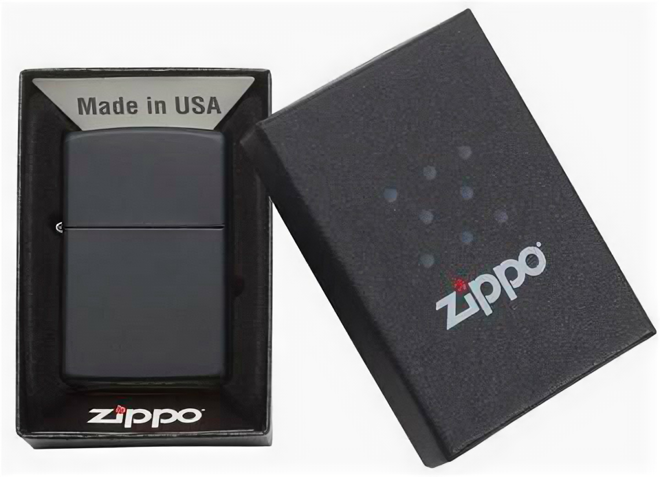 Зажигалка Zippo Regular Black Matte - фотография № 5
