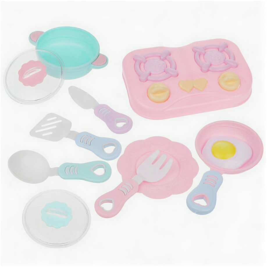 Набор игрушечной посуды с продуктами 11 предметов Наша Игрушка 636-2B