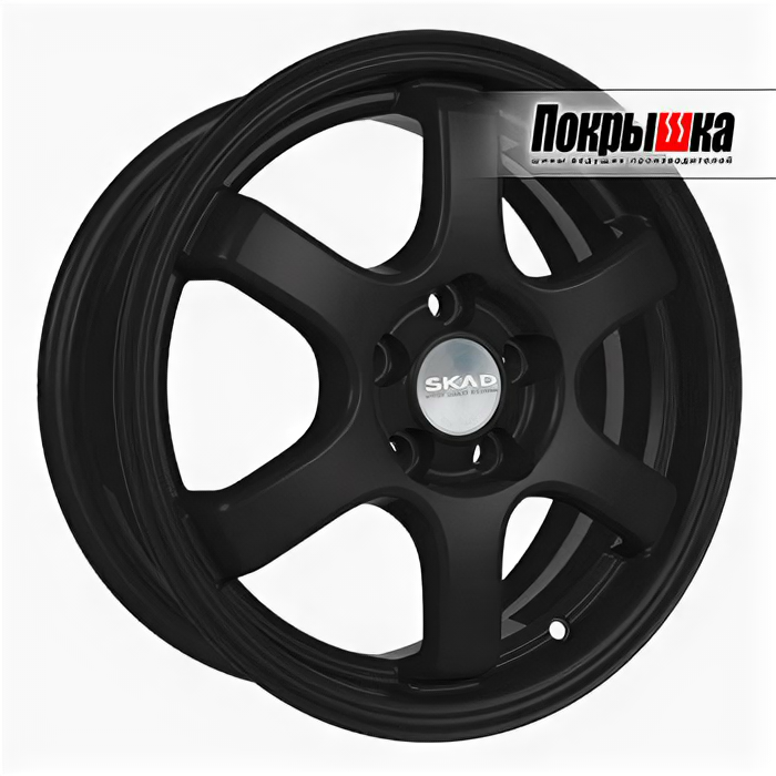 Диски SKAD Киото 6.0х15/5х100 D57.1 ET38.0, Черный матовый