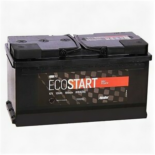 Аккумулятор Ecostart 100 Ач 800А обратная полярность