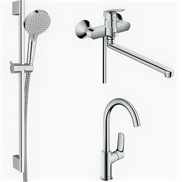 Комплект смесителей Hansgrohe Logis универсальный (71402000, 71130000, 26275000)