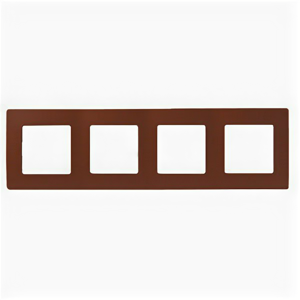 Рамка 4 м какао Etika встроенный монтаж (Legrand), арт. 672574