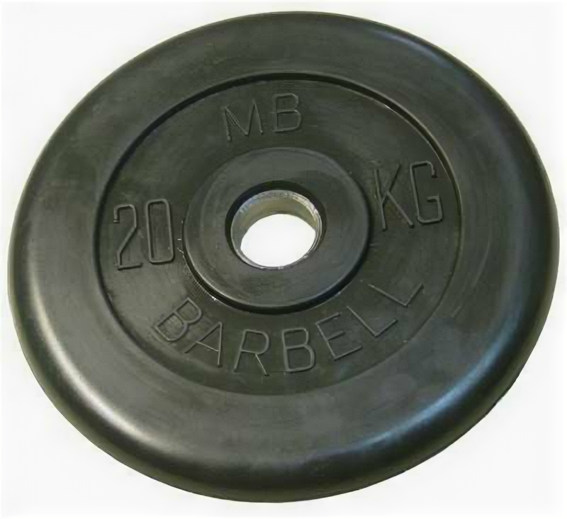 MB Barbell Atlet (31 мм, 20 кг), Black