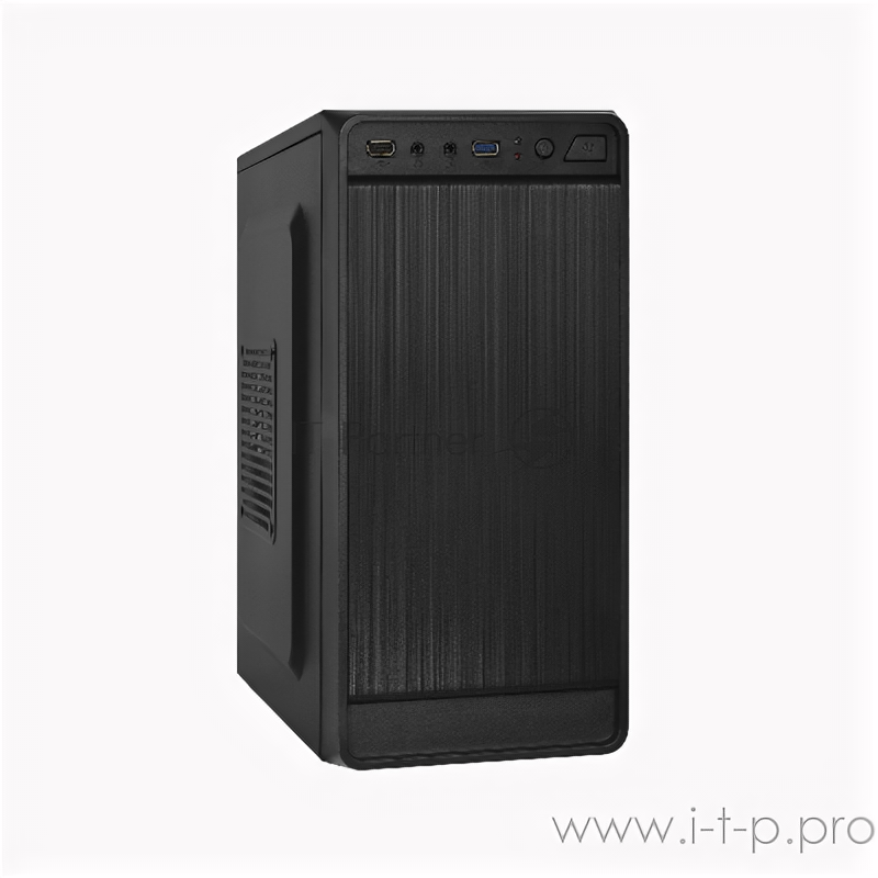 Корпус Exegate Ex283126rus Minitower ExeGate Baa-108u Black, mATX, (без Бп), 1*USB+1*USB3.0, Audio