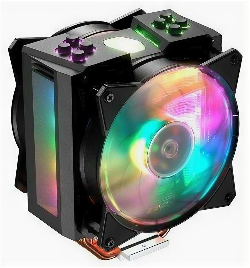 Cooler Master CPU Cooler MasterAir MA410M, 600-1800 RPM, 150W, addressable RGB, lighting controller, Full Socket Support