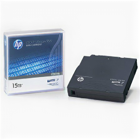 Ленточный картридж HPE Ultrium LTO7 15TB bar code non custom labeled cartridge 20 pack (for libraries & autoloaders; incl. 20 x C7977L) analog C7977AL (C7977AN)
