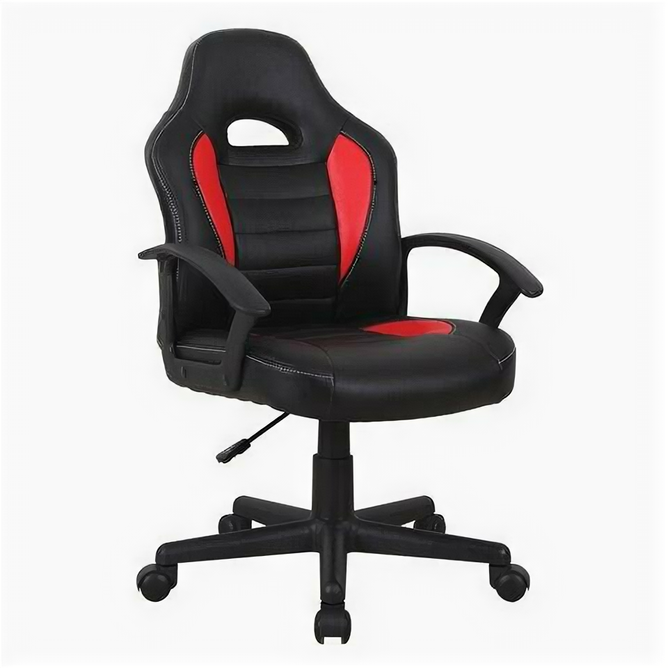 Кресло компьютерное BRABIX "Spark GM-201" экокожа черное/красное 532503