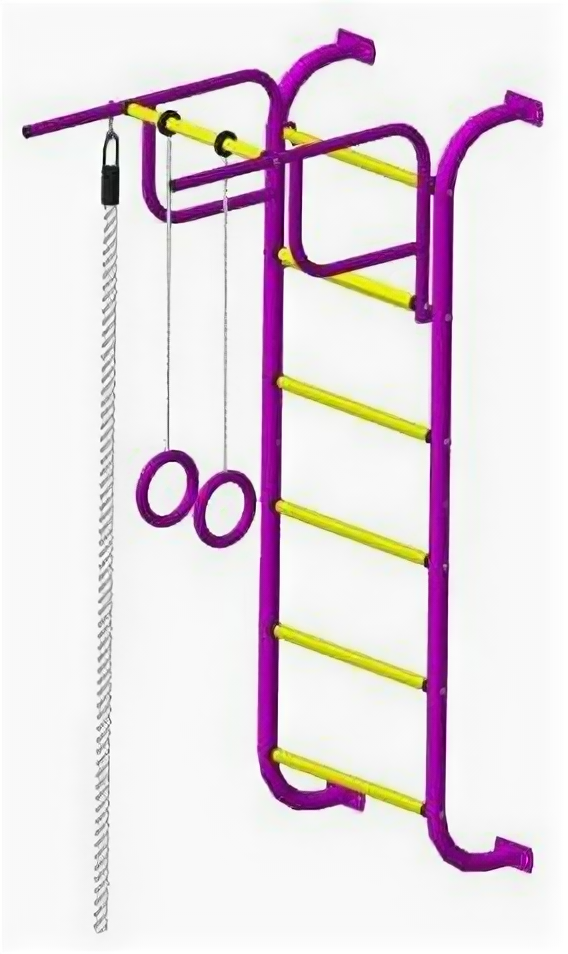 Детский спортивный комплекс Пионер 7М, purple-yellow